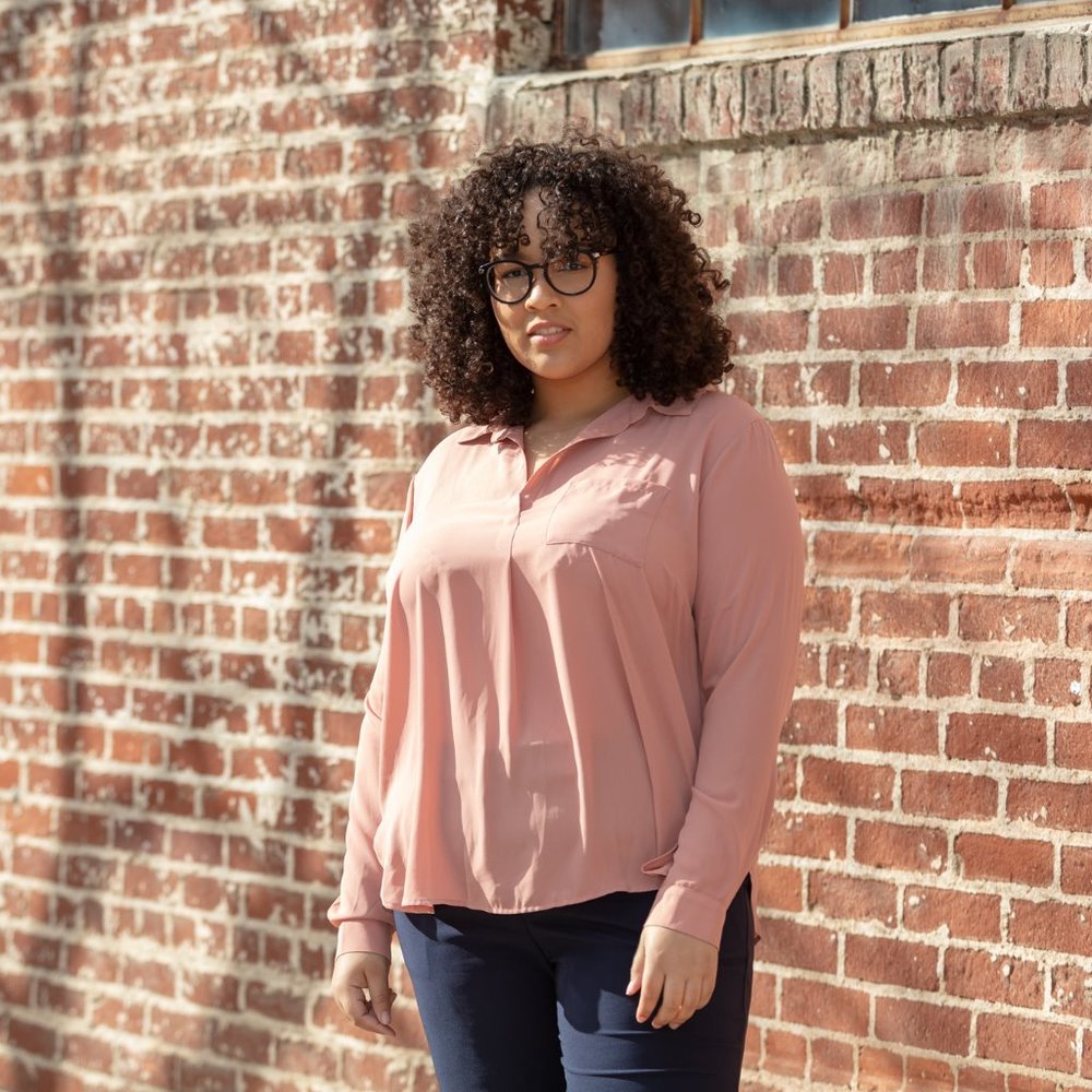 Pink Collar Blouse